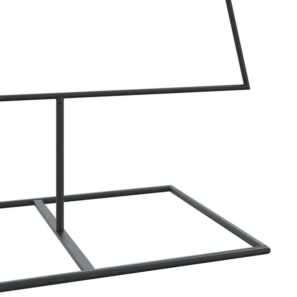 Metallinen joulukuusi koristeeksi musta 180 cm