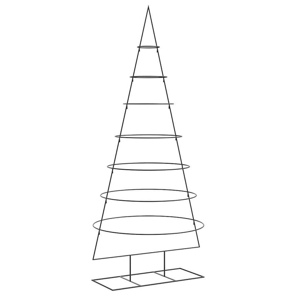 Metallinen joulukuusi koristeeksi musta 210 cm