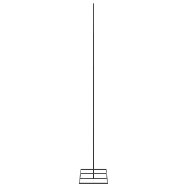 Metallinen joulukuusi koristeeksi musta 150 cm