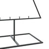 Metallinen joulukuusi koristeeksi musta 150 cm