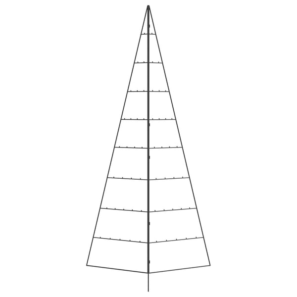 Metallinen joulukuusi koristeeksi musta 210 cm