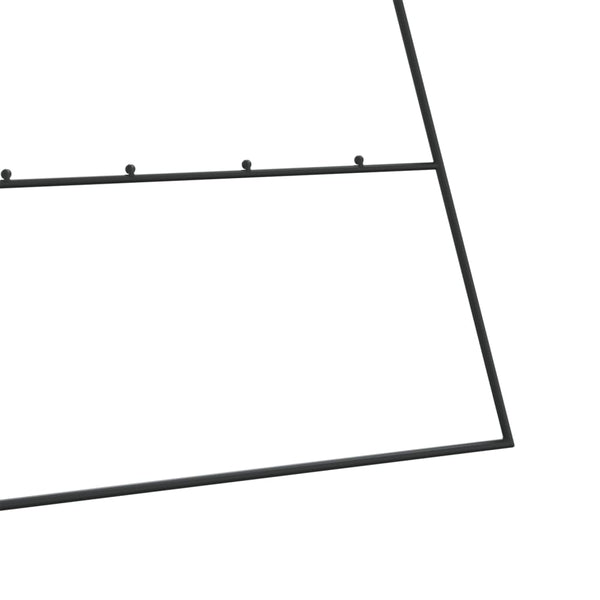 Metallinen joulukuusi koristeeksi musta 210 cm