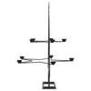 Metallinen koristejoulukuusi musta 75 cm