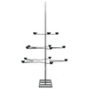 Metallinen koristejoulukuusi musta 105 cm