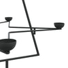 Metallinen koristejoulukuusi musta 105 cm