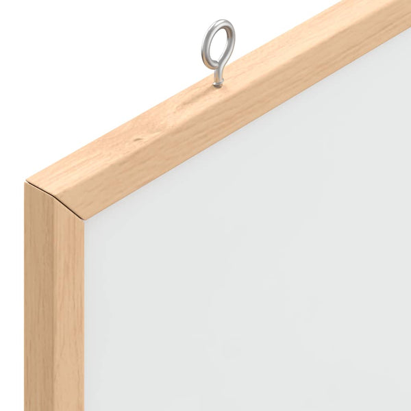 Magneettinen valkotaulu massiivimäntypuukehyksellä 40x30 cm