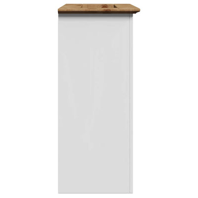 Kylpyhuoneen pesuallaskaappi BODO valkoinen ruskea 70x35x80 cm
