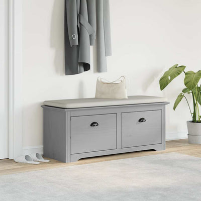 Eteisen penkki BODO Harmaa 114x40x45 cm
