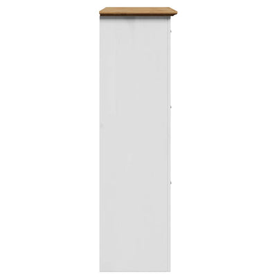 kenkäteline BODO valkoinen ja ruskea 80x35x118 cm