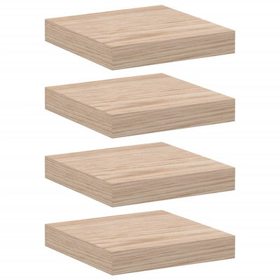 Kelluvat hyllyt 4 kpl 23x23,5x4 cm tekninen puu