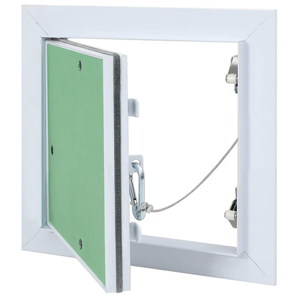 Access Panel Vihreä ja hopea 20 x 20 cm Alumiini ja kipsilevy