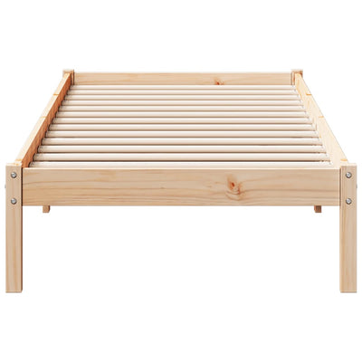 Sängynrunko erikoispitkä ilman patjaa 80x210 cm täysi mänty