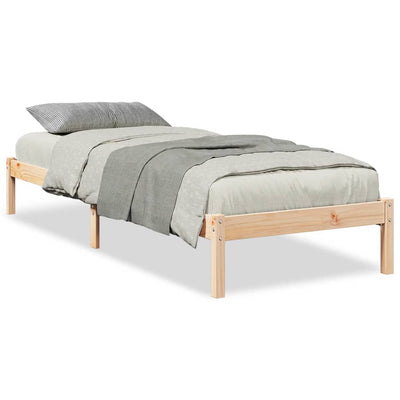 Sängynrunko erikoispitkä ilman patjaa 90x210 cm täysi mänty