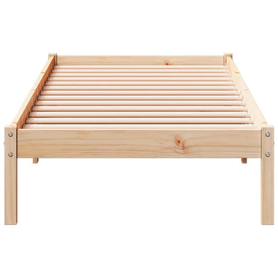 Sängynrunko erikoispitkä ilman patjaa 100x210 cm täysi mänty