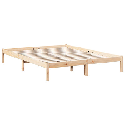 Sängynrunko erikoispitkä ilman patjaa 160x210 cm täysi mänty