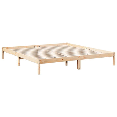 Sängynrunko erikoispitkä ilman patjaa 180x210 cm täysi mänty