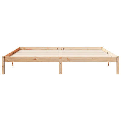Sängynrunko erikoispitkä ilman patjaa 180x210 cm täysi mänty