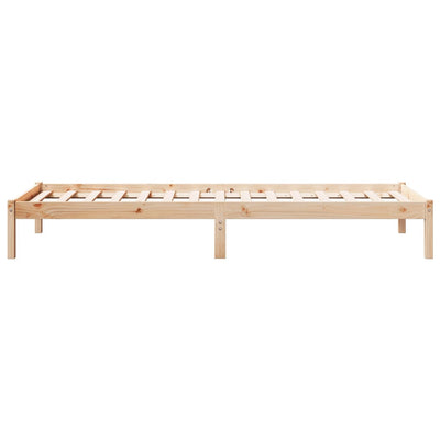 Sängynrunko erikoispitkä ilman patjaa 80x220 cm täysi mänty