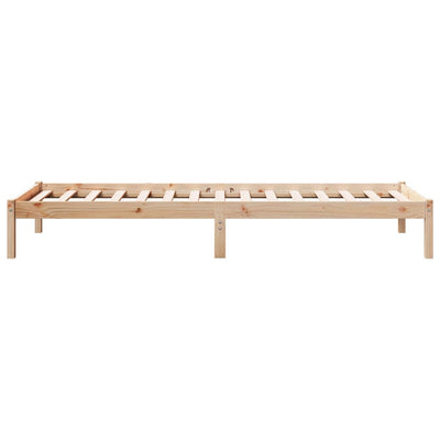 Sängynrunko erikoispitkä ilman patjaa 90x220 cm täysi mänty
