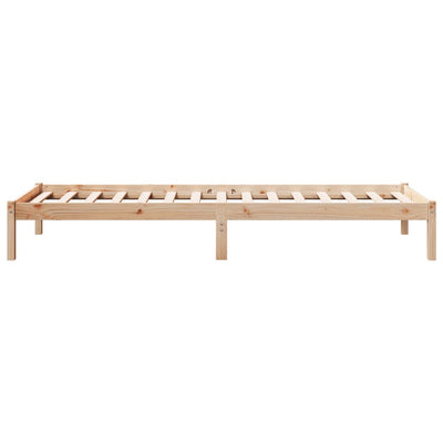 Sängynrunko erikoispitkä ilman patjaa 100x220 cm täysi mänty