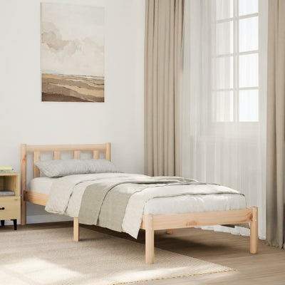 Sängynrunko erikoispitkä ilman patjaa Tomas 100x210cm (mänty)