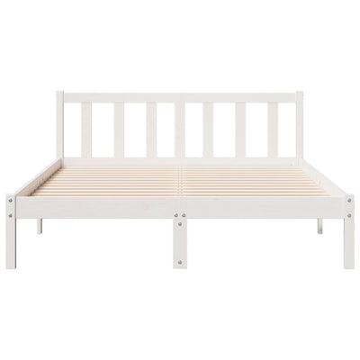 Valkoinen sängynrunko erikoispitkä ei patjaa Tomas 160x210cm (mänty)