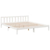 Valkoinen sängynrunko erikoispitkä ei patjaa Tomas 180x210cm (mänty)