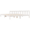 Valkoinen sängynrunko erikoispitkä ei patjaa Tomas 200x210cm (mänty)