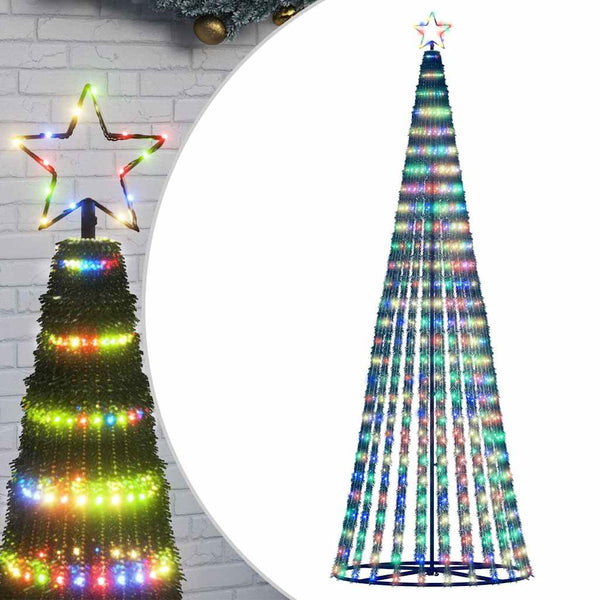 LED joulukuusi 475 LEDiä Värikäs 247 cm