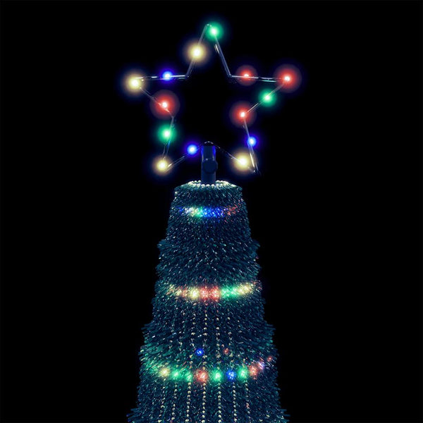 LED joulukuusi 475 LEDiä Värikäs 247 cm
