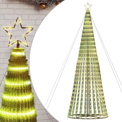 Lämmin valkoinen led joulukuusi Bisica 403cm (1028 lediä)
