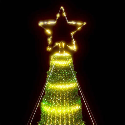 Lämmin valkoinen led joulukuusi Bisica 403cm (1028 lediä)