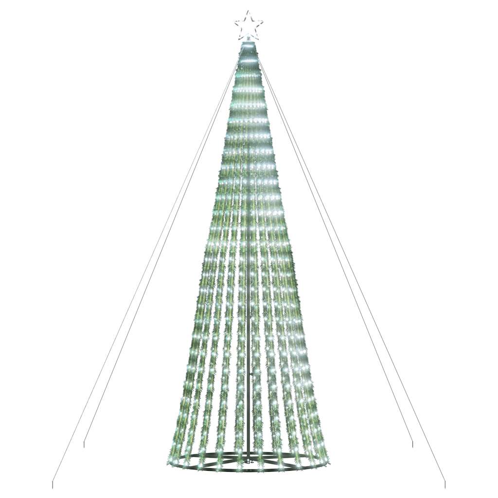 Kylmävalkoinen led joulukuusi Bisica 403cm (1028 ledit)