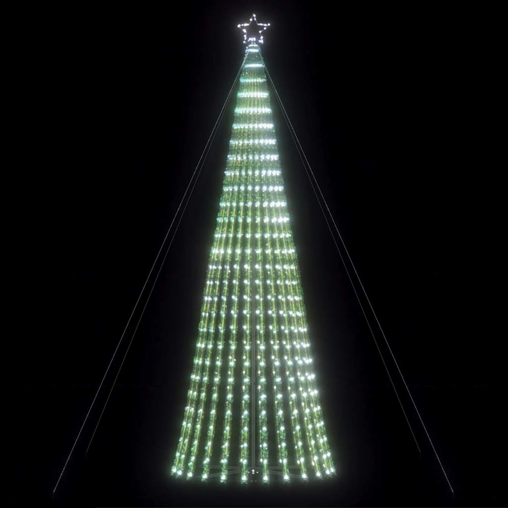 Kylmävalkoinen led joulukuusi Bisica 403cm (1028 ledit)