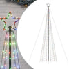 LED-joulukuusi piikeillä 1534 LEDiä Värikäs 500 cm