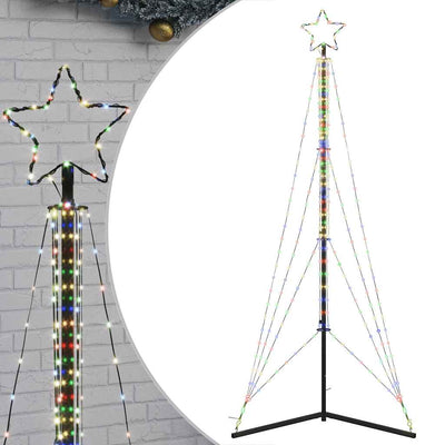 Värikäs led joulukuusi Vichentia 240cm (483 lediä)