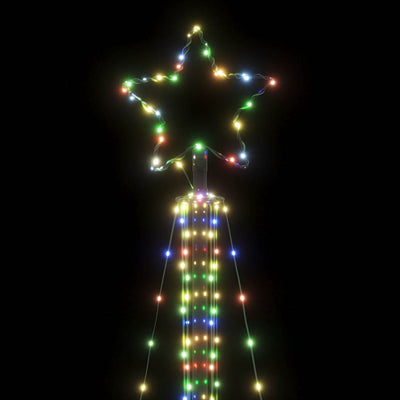 Värikäs led joulukuusi Vichentia 240cm (483 lediä)