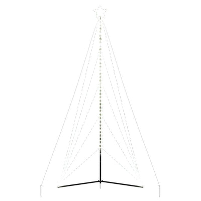 Joulukuusen LED-valot 615 LED-valoa kylmä valkoinen 400 cm