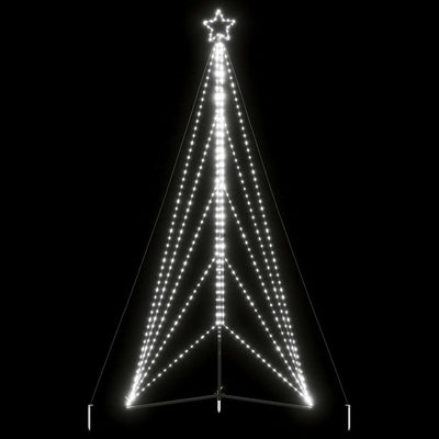 Joulukuusen LED-valot 615 LED-valoa kylmä valkoinen 400 cm
