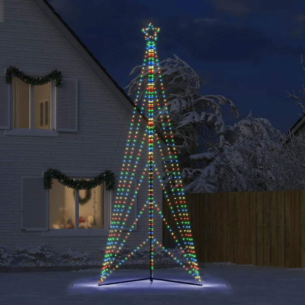 Värikäs joulukuusen led-valot Vichentia 480cm (861 led-valoa)