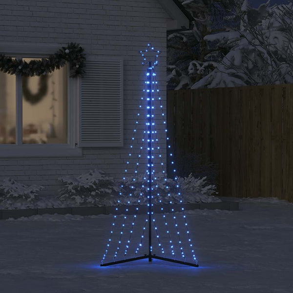 Sinistä joulukuusenvalo Rebekka 180cm (339 led-valoa)