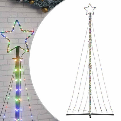 Joulukuusen LED-valot 447 LED-valoa värikäs 250 cm
