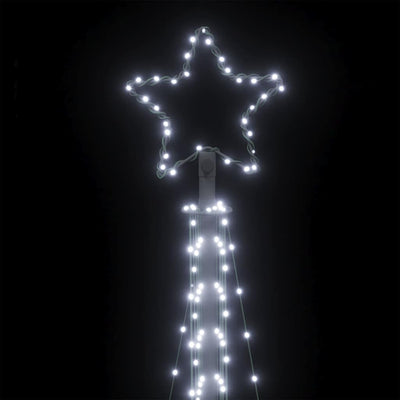joulukuusenvalo 495 kylmän valkoista LED-valoa 300 cm