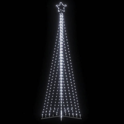 joulukuusenvalo 495 kylmän valkoista LED-valoa 300 cm