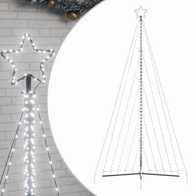 Joulukuusen LED-valot 570 LED-valoa kylmä valkoinen 400 cm