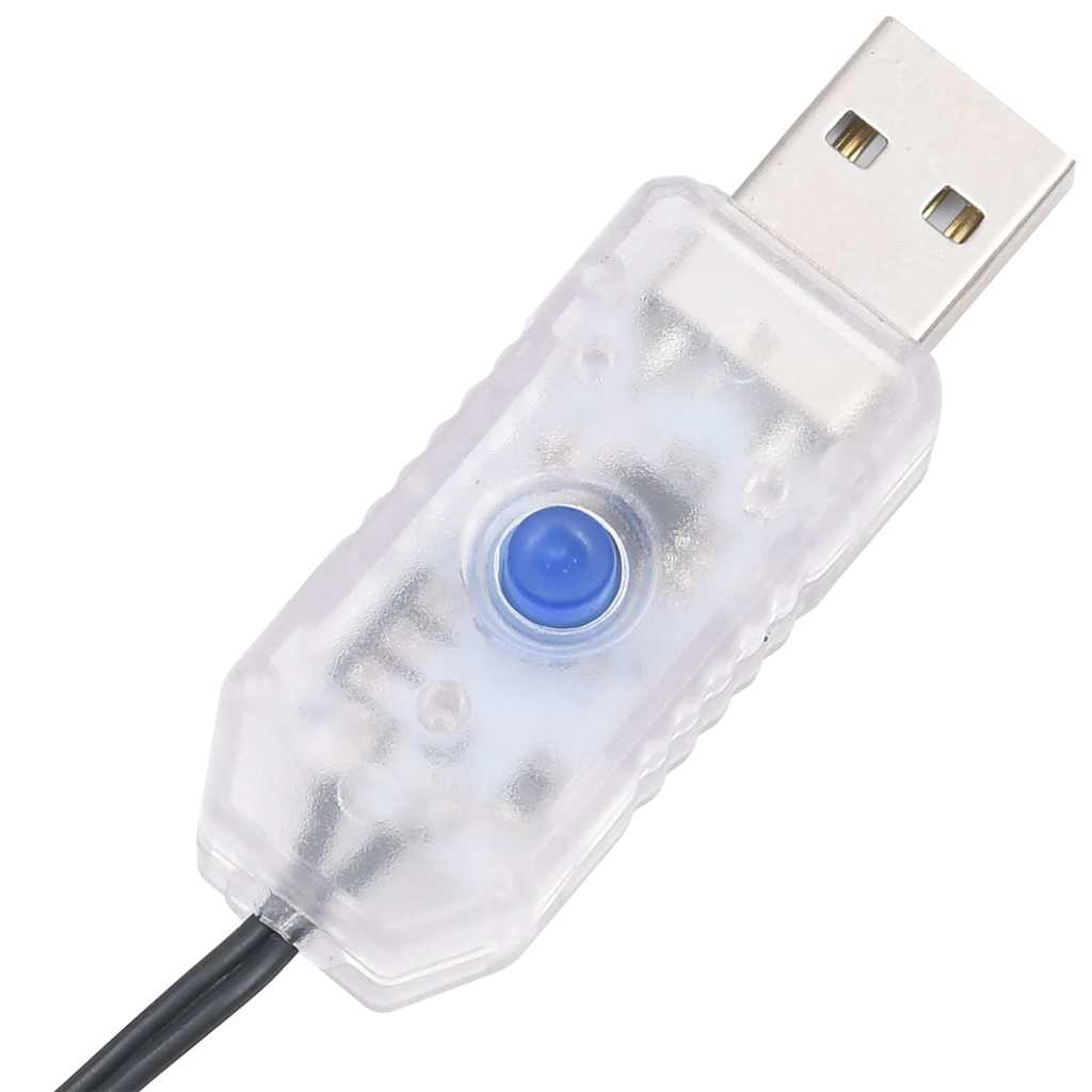 Valkoinen led joulukuusi Esmaeil 182cm (200 kpl)