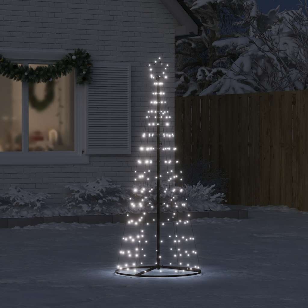 Valkoinen led joulukuusi Esmaeil 182cm (200 kpl)