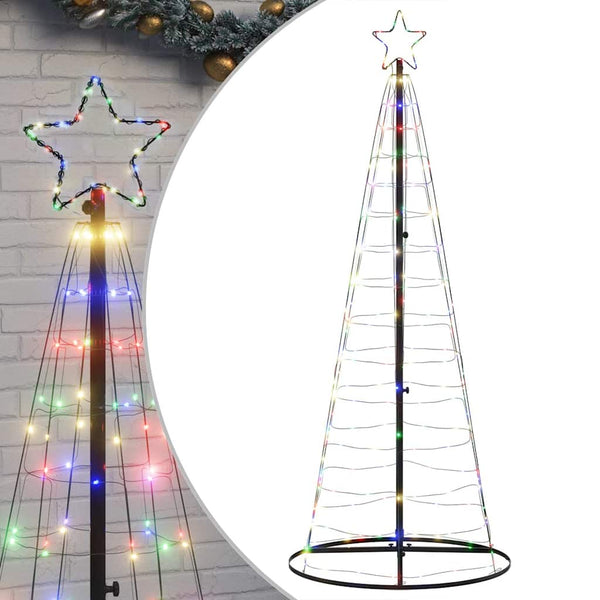 LED joulukuusi 200 LEDiä Värikäs 180 cm