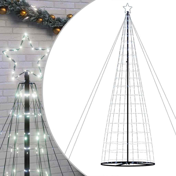 LED joulukuusi 1534 LEDit Kylmävalkoinen 500 cm