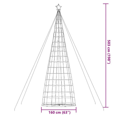 Sininen led joulukuusi Esmaeil 503cm (1534 lediä)
